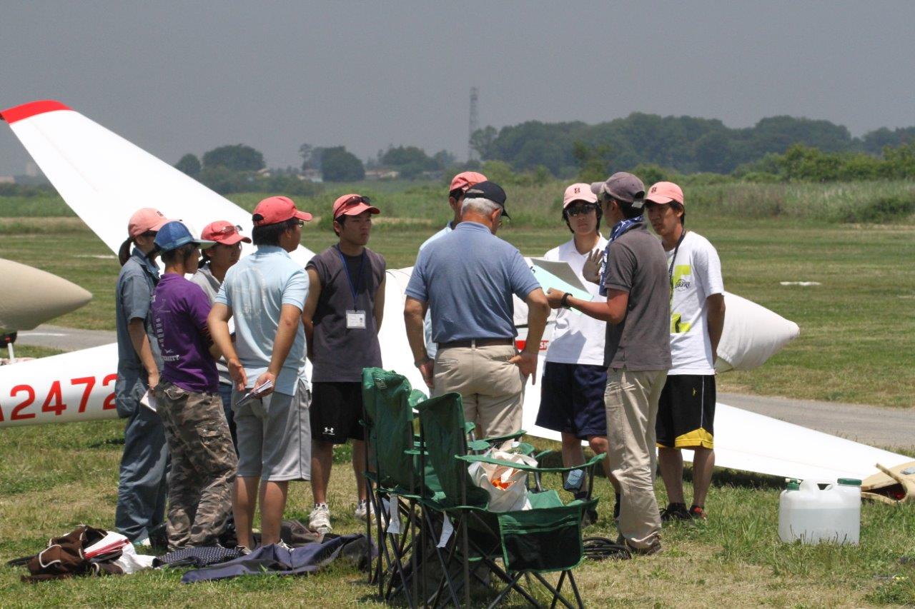 夏の訓練（妻沼滑空場）自家用操縦士指定養成